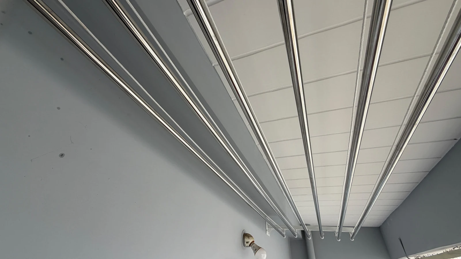 Cloth Hangers in Banjara Hills apartment utility area