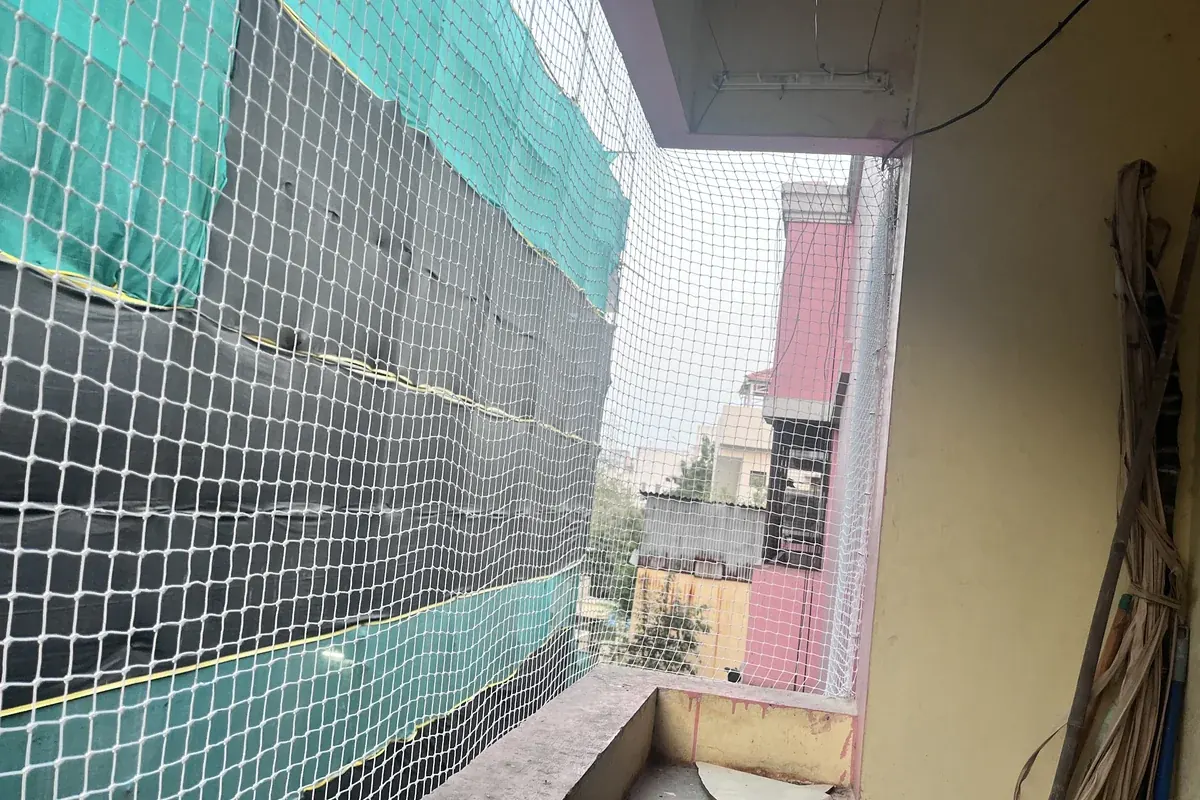 Pigeon Nets for a Jubilee Hills duct opening