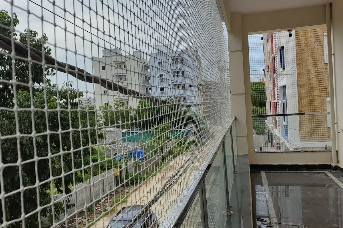 Utility Area Safety Nets in Kompally home