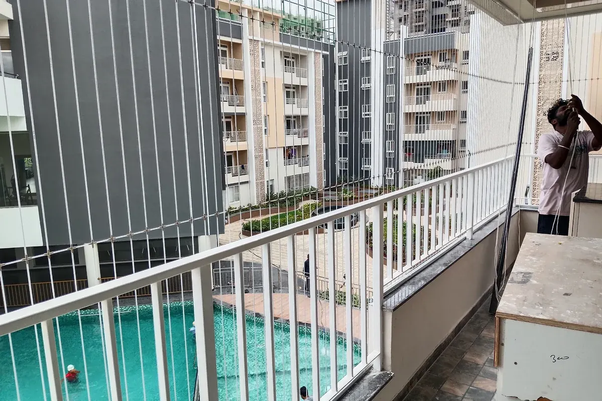 Invisible Grills for apartments in Mehdipatnam