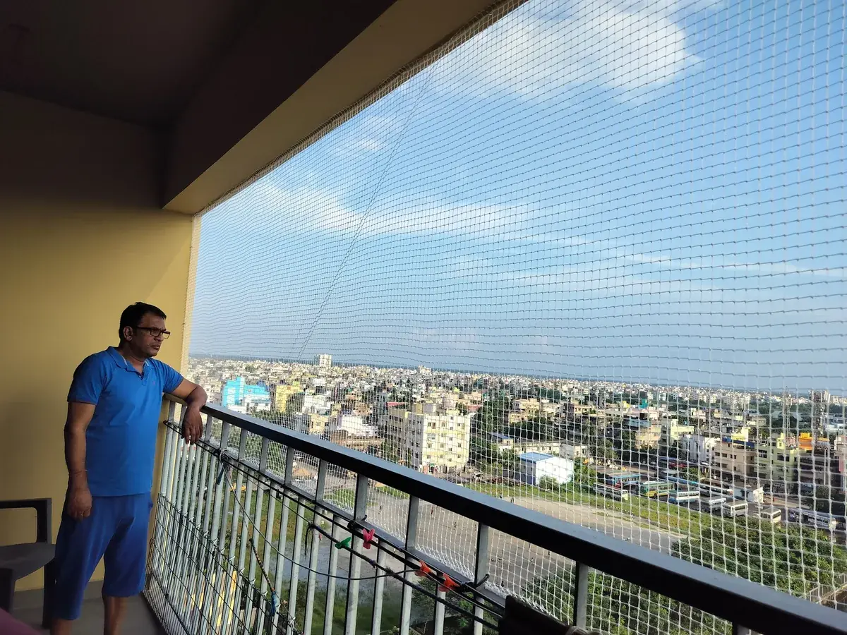 Bird Net installation at a Secunderabad apartment