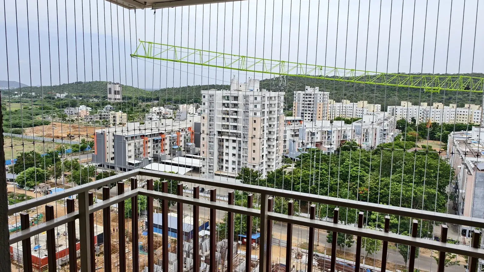 Invisible Grills in Tolichowki apartment balcony
