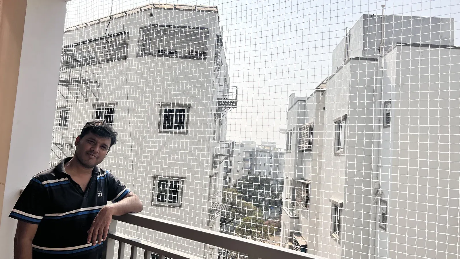 Safety Nets in Tolichowki apartment balcony